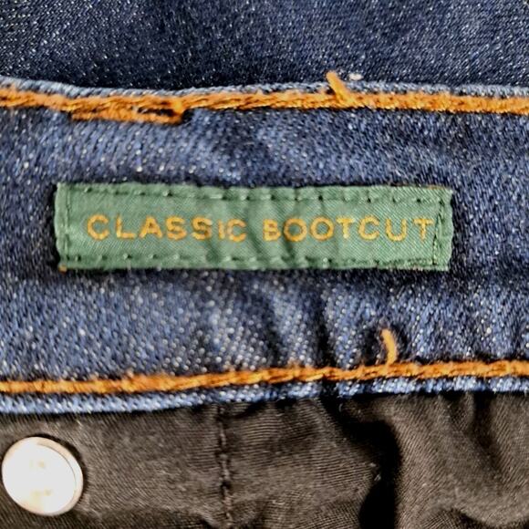 Lauren Ralph Lauren Classic Bootcut Jeans Womens 10 Blue Stretch Denim Mid Rise - Picture 4 of 15